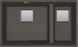 🟥 Кухонна мийка Franke KUBUS 2 KNG 120 (125.0599.045) гранітна - монтаж під стільницю - колір SUPER METALLIC Мідно-сірий - (коландер та коврик Rollmat у комплекті)