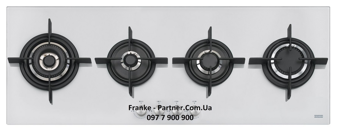 Franke-Partner.com.ua ➦  Варочная поверхность Franke Crystal FHCR 1 204 3G TC HE WH C (106.0374.293)