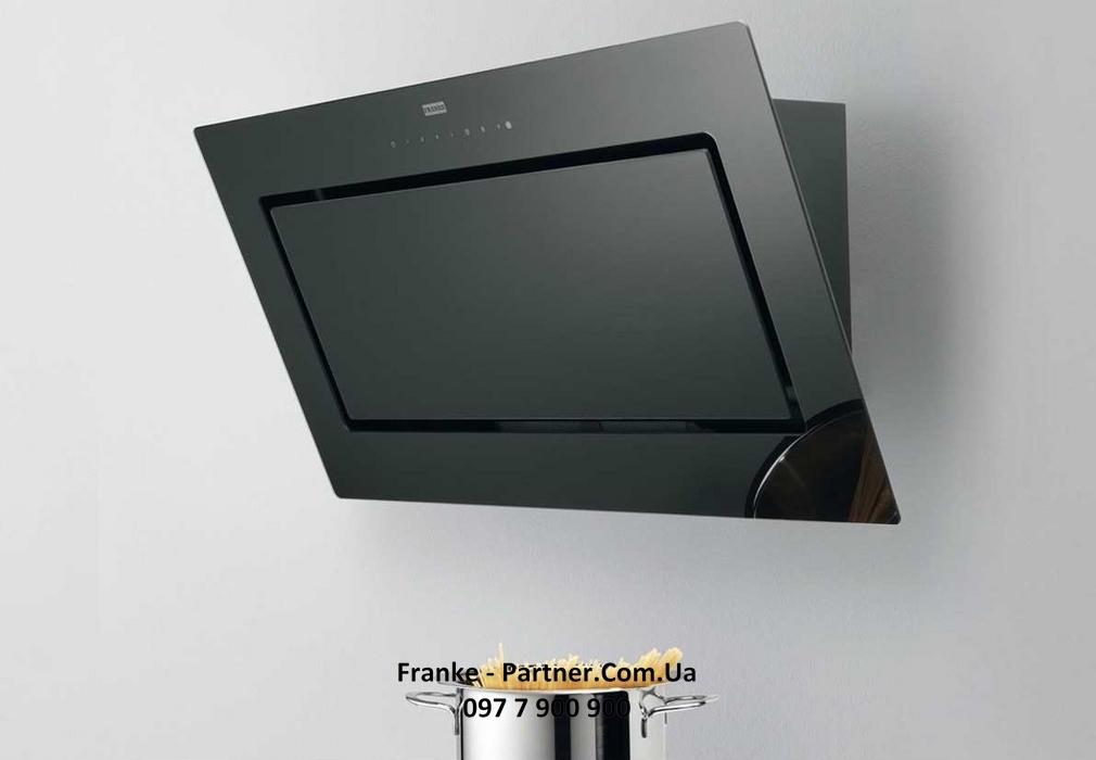Franke-Partner.com.ua ➦  Кухонна витяжка Franke Mythos FMY 606 BK (110.0377.746) чорне скло