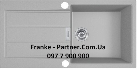 Franke-Partner.com.ua ➦  Кухонная мойка Franke Sirius S2D 611-100 (143.0632.384) с тектонайта