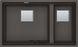 🟥 Кухонная мойка Franke KUBUS 2 KNG 120 (125.0716.660) гранитная - монтаж под столешницу - цвет Серый сланец - (коландер и коврик Rollmat в комплекте)