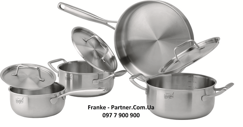 Franke-Partner.com.ua ➦  Професійний набір посуду Franke, серія "Make it Wonderfull" (112.0499.553) нерж. сталь