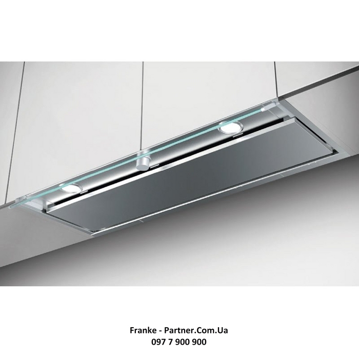 Franke-Partner.com.ua ➦  Кухонна витяжка Franke Style Pro FSTPRO 908 X (305.0522.797) нерж. сталь / прозоре скло вбудована повністю, 90 см