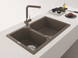 🟥 Кухонна мийка Franke FX FXG 620 (114.0517.198) гранітна - врізна -оборотні - колір Онікс