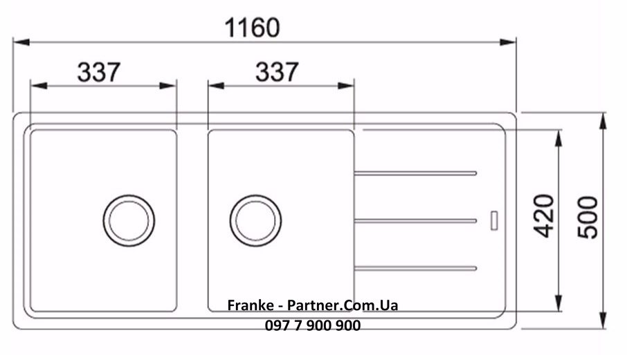 Franke-Partner.com.ua ➦  Кухонна мийка Franke Basis BFG 621