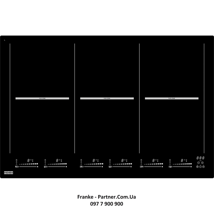 Franke-Partner.com.ua ➦  Варильна поверхня Franke індукційна FHMT 806 3FLEXI INT (108.0379.466) чорне скло