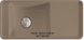 🟥 Кухонна мийка Franke Style SYG 611 (114.0522.722) гранітна - врізна - оборотна - колір Мигдаль обробна дошка, таця-сортер в комплекті