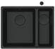 ⬛️ Кухонна мийка Franke Maris MRG 160 Black Edition (125.0699.229) гранітна - монтаж під стільницю - колір Чорний матовий 