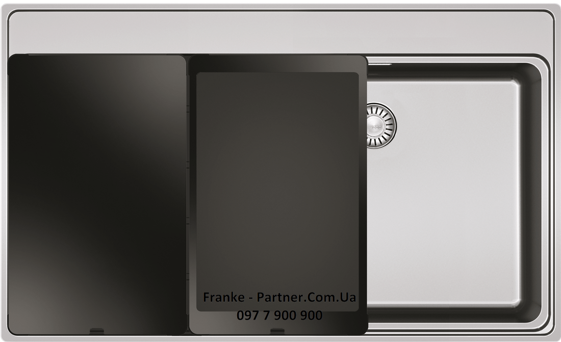 Franke-Partner.com.ua ➦  Кухонная врезная мойка из нержавеющей стали Frames by Franke FSX 211 TPL, чаша слева