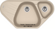 🟥 Кухонна мийка Franke Antea AZG 661-E (114.0499.209) гранітна - врізна - кутова - колір Сахара