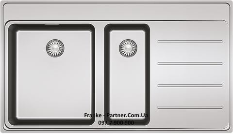 Franke-Partner.com.ua ➦  Кухонна врізна мийка з нержавіючої сталі Frames by Franke FSX 251 TPL, чаша ліворуч