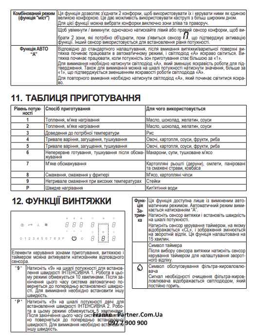 Franke-Partner.com.ua ➦  Кухонна витяжка інтегрована в індукційну варильну поверхню Franke SMART FSM 709 HI (340.0678.203) чорне скло