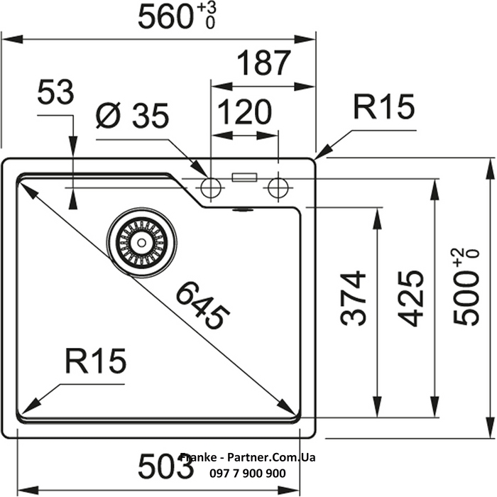 Franke-Partner.com.ua ➦  Кухонна мийка Franke Urban UBG 610-56