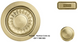 Вентиль-автомат 3½" з кнопкою і переливом, до мийки з нерж сталі PVD, gold (золото) 112.0653.036