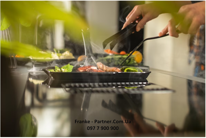 Franke-Partner.com.ua ➦  🟥 Кухонна витяжка інтегрована в індукційну варильну поверхню Franke Mythos FMY 839 HE (340.0679.889) чорне скло