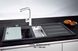 🟥 Кухонна мийка Franke Mythos Fusion MTF 611-100, крило зліва (114.0157.264) гранітна - врізна - колір Онікс