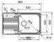 🟥 Кухонна мийка Franke Smart SRX 611-86 XL (101.0456.705) неіржавна сталь - врізна - оборотна - полірована