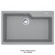 🟥 Кухонна мийка Franke Urban UBG 610-78 (114.0574.962) гранітна - врізна - колір Сірий камінь - (пластиковий коландер у комлекті) - Архів