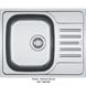🟥 Кухонна мийка Franke Polar PXL 611-60 (101.0330.655) неіржавна сталь - врізна - оборотна - декор зроблено в росії!