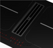 🟥 Кухонная вытяжка интегрированная в индукционную варочную поверхность Smart 2Gether FSM 7081R HI (340.0705.338) чёрное стекло