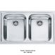 🟥 Кухонна мийка Franke Logica Line LLX 620-79 (101.0381.838) неіржавна сталь - врізна - полірована