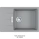 🟥 Кухонна мийка Franke Centro CNG 611-78 XL (114.0701.818) гранітна - врізна - оборотна - колір Сірий камінь
