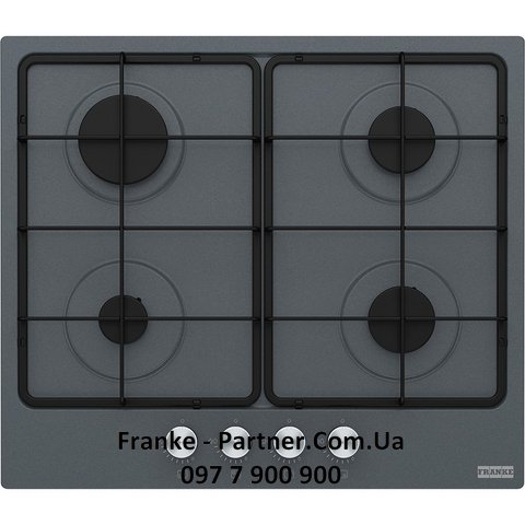 Franke-Partner.com.ua ➦  Встраиваемая варочная газовая поверхность Franke Smart FHSM 604 4G GF E (106.0554.389) эмаль, цвет графит