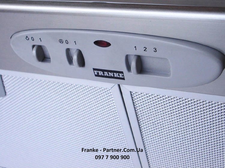 Franke-Partner.com.ua ➦  Кухонна витяжка Franke Box FBI 532L GR (305.0545.448) сіра емаль  вбудована повністю, 52 см